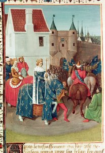 Entry into Paris of King Jean II (1319-64) Le Bon and Queen Jeanne of Boulogne, from 